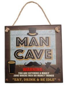 AHS015 Man Cave Sign