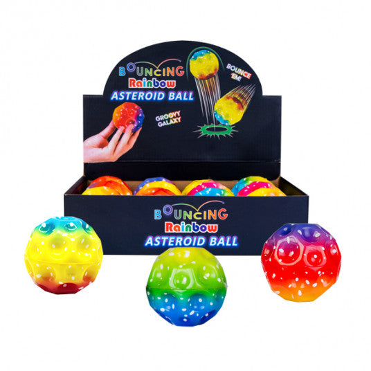 Bouncing Rainbow Asteroid Ball - Mooroolbark Wool