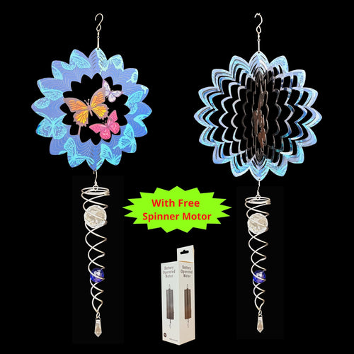 30cm Wind Spinners  - Butterflies - SR-WS-002