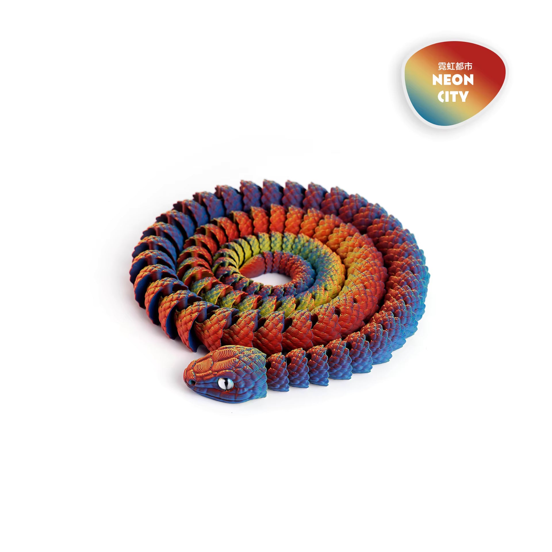 3D Printed Snake - Mega Dark Multi