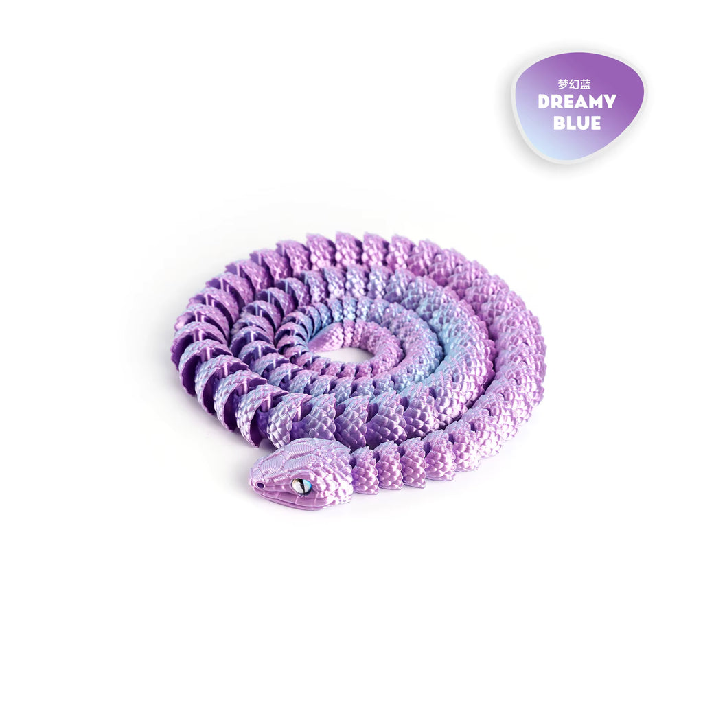 3D Printed Snake - Mega Purple