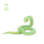 3D Printed Snake - Small Yellow Green Glitter