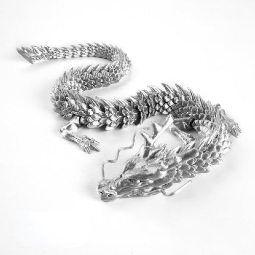 3D Printed Dragon-Silk Silver / 30cm - Mooroolbark Wool