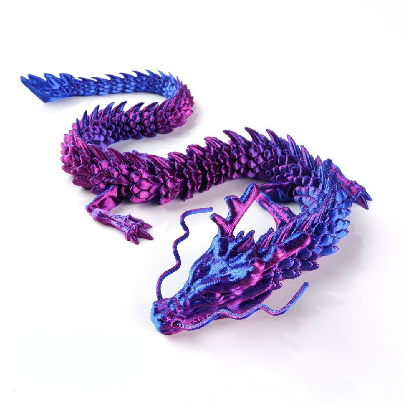 3D Printed Dragon-Silk White / 30cm - Mooroolbark Wool