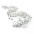 3D Printed Dragon-Silk White / 30cm - Mooroolbark Wool