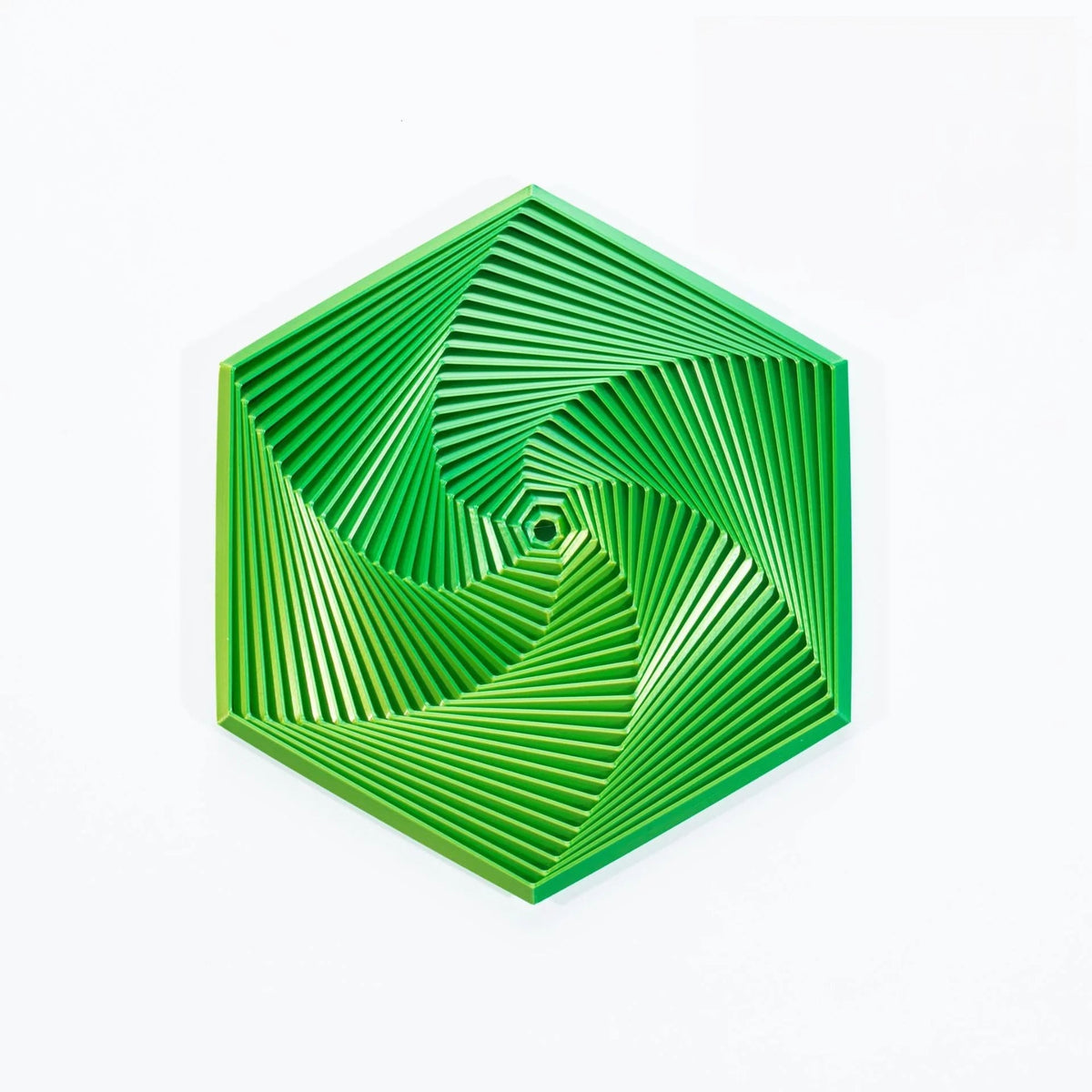 3D Printed Hexagonal Fidget Toy-Large Dream Green - Mooroolbark Wool