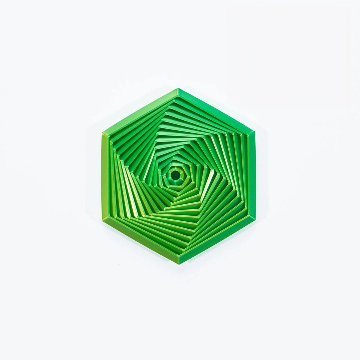 3D Printed Hexagonal Fidget Toy-Small Dream Green - Mooroolbark Wool