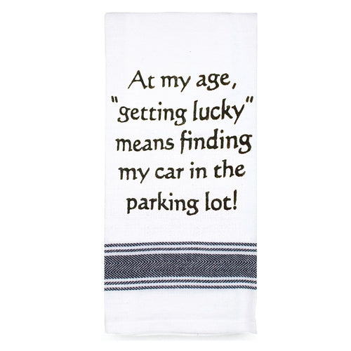 At my age getting lucky