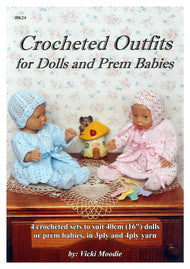 Book BK24 - Crocheted Outfits for Dolls & Prem Babies