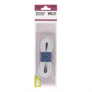 Birch Braided Elastic White 12mm - 009043