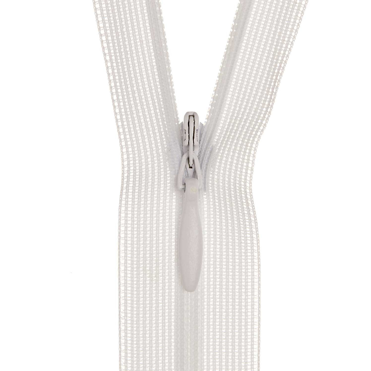 Birch Invisible Zip - 18cm White