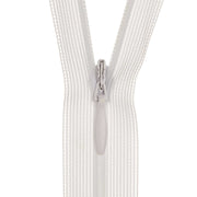 Birch Invisible Zip - 18cm White