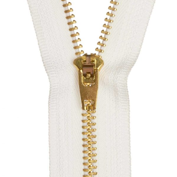 Birch Jean Zip - 18cm White