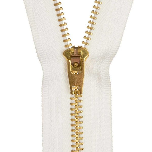 Birch Jean Zip - 18cm White