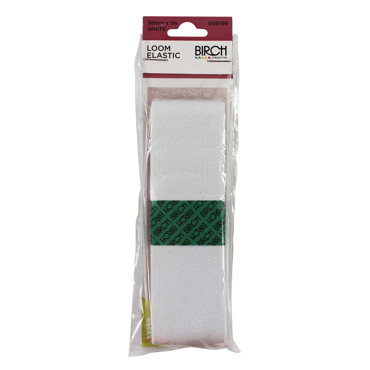 Birch Loom Elastic White 38mm x 1m - 009196