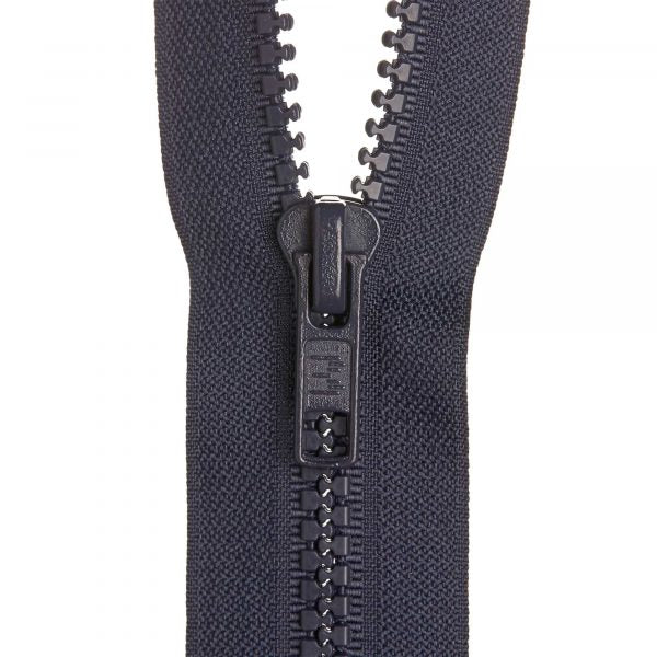 Birch Open End Zip -51cm 
Dark Blue
