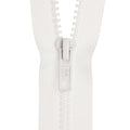 Birch Open End Zip - 75cm White