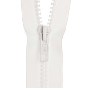 Birch Open End Zip -  White 35cm 