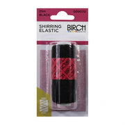 Birch Shirring Elastic 25m - 009070 Black
