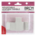 Birch Adjustable Leather Thimble - 020054