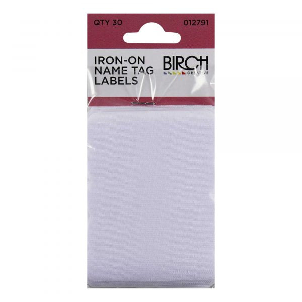 Birch Iron-On Name Tag Labels - 012791