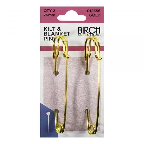 Birch Kilt & Blanket Pins 012556 Gold