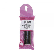 Birch Knitting In Elastic 200 metres 031008 Black
