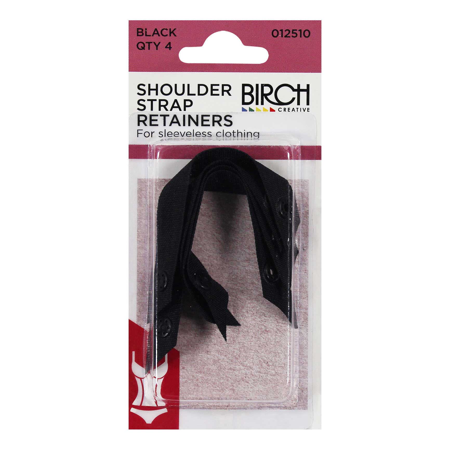 Birch Shoulder Strap Retainers 12510 Black