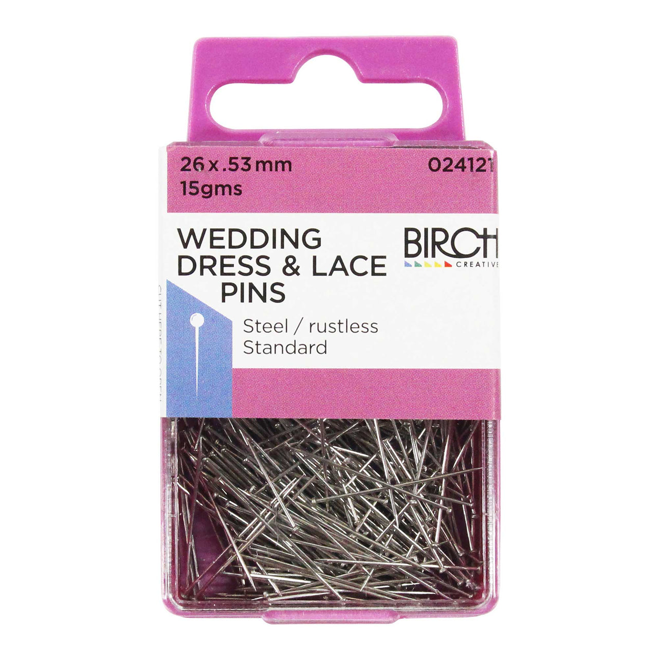 Birch Wedding Dress & Lace Pins - 024121