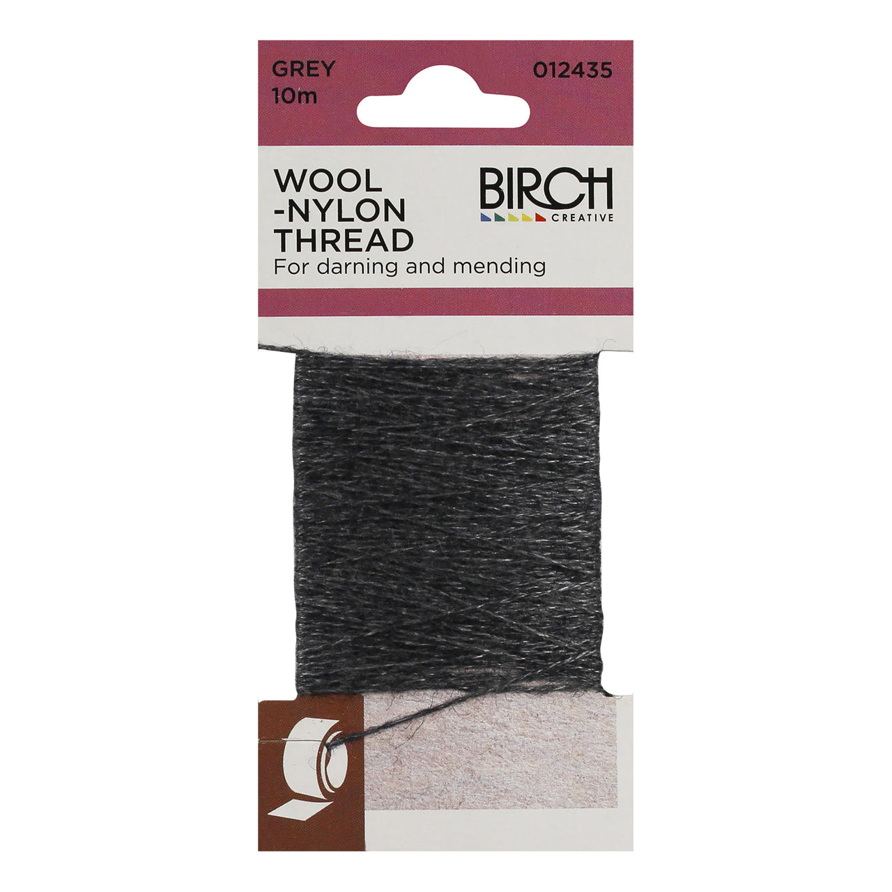Birch Wool-Nylon Thread - 
grey