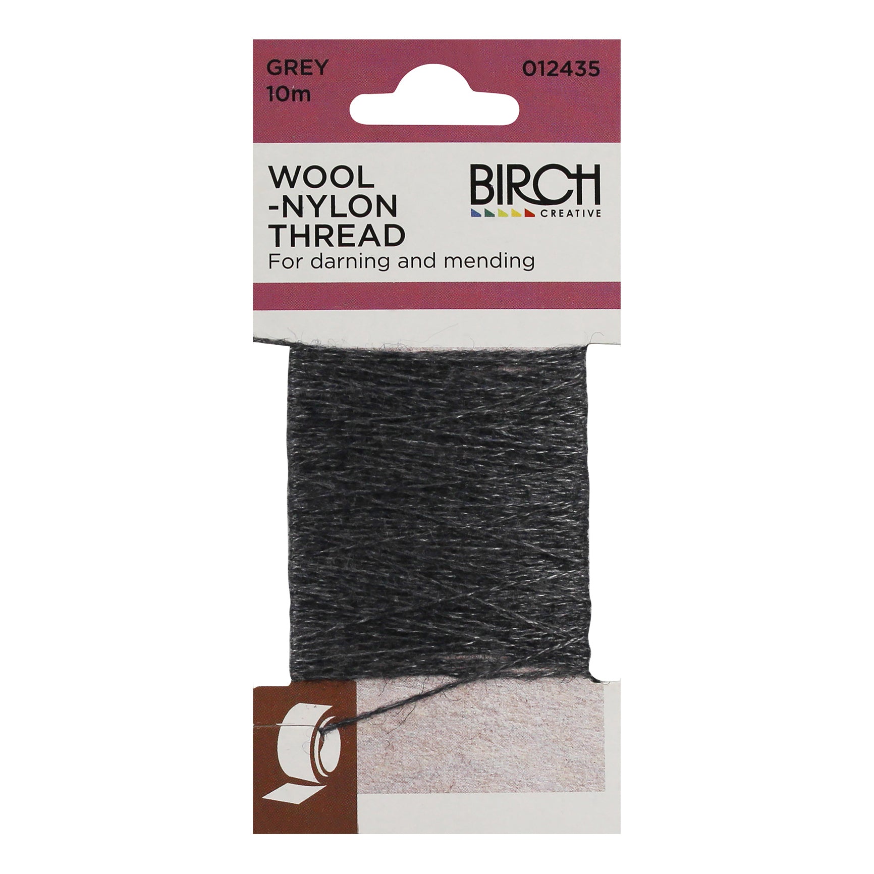 Birch Wool-Nylon Thread - 
grey