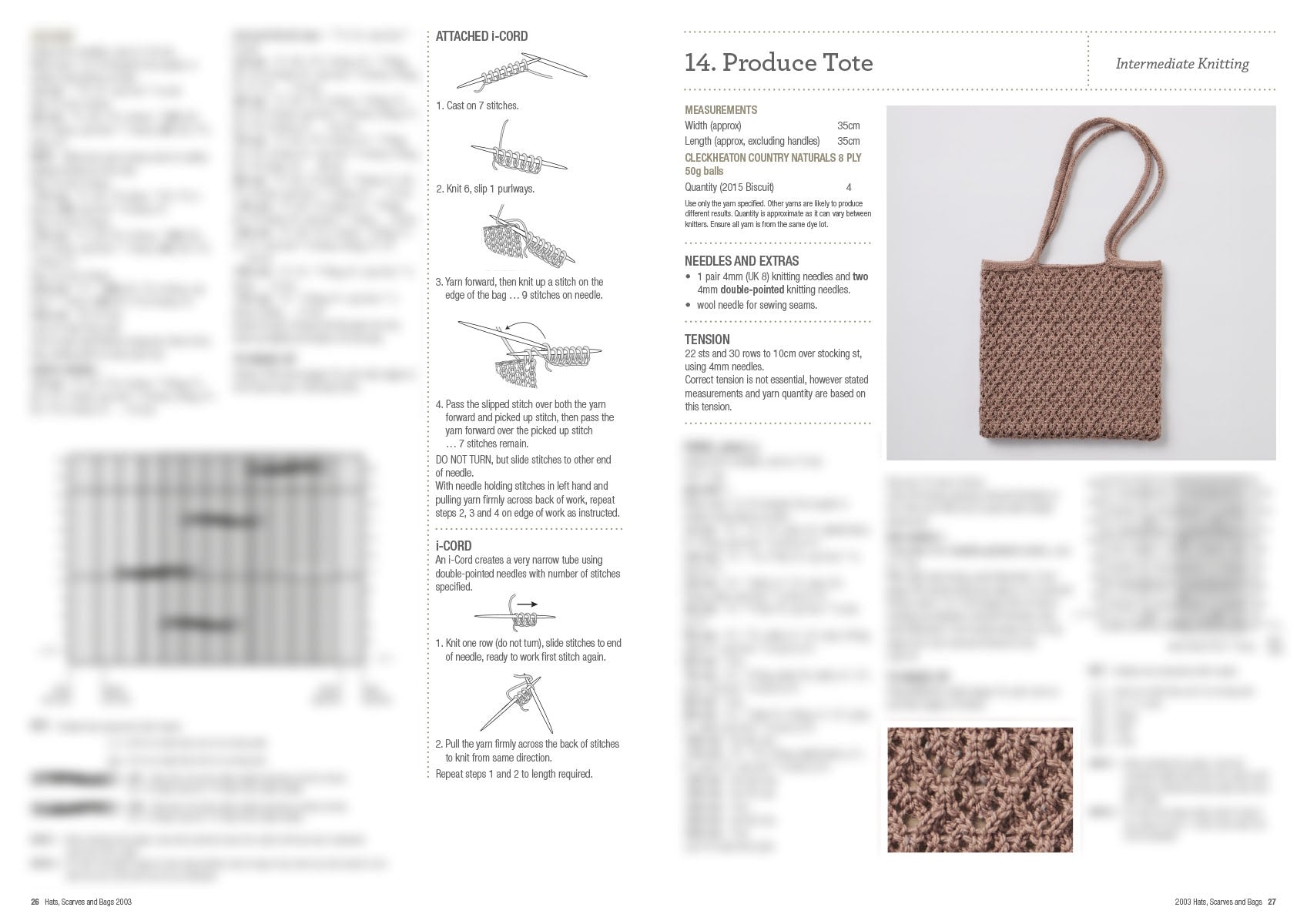 Book 2003 - Cleckheaton hats, scarves and bags 