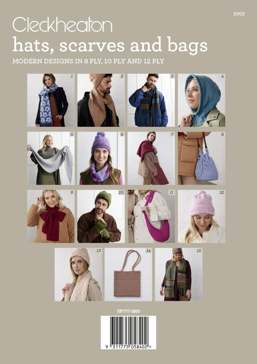 Book 2003 - Cleckheaton hats, scarves and bags 