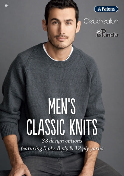 Book 354 - Men's Classic Knits 5, 8 & 12 ply