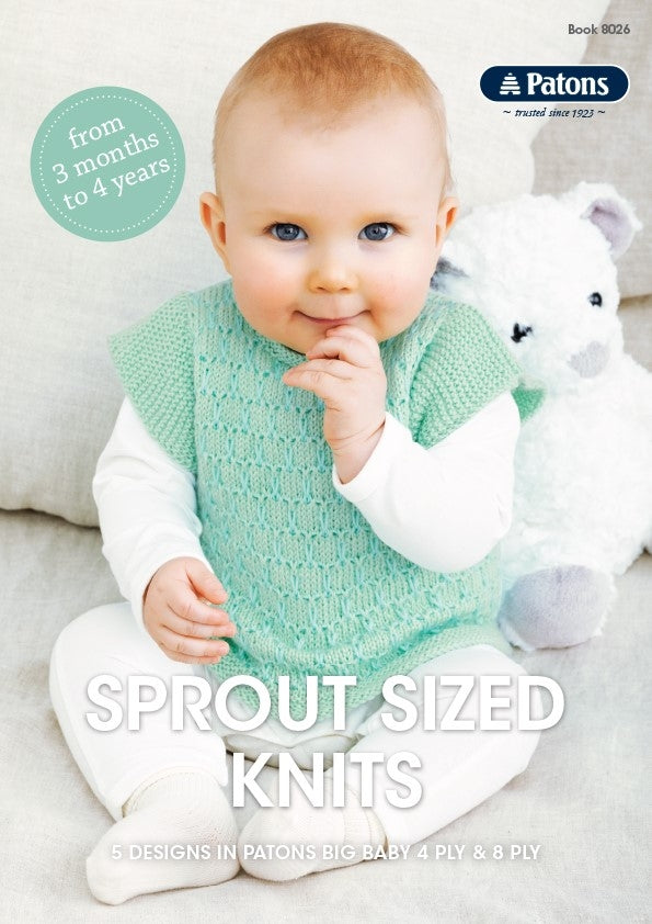 Booklet 8026 - Patons Sprout Sized Knits