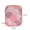 Compact Double Zip Crochet Hook Case - Pink Mandala - EB013-C17