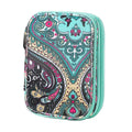 Compact Double Zip Crochet Hook Case - Mooroolbark Wool
