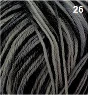 Countrywide Yarns - Happy Feet 4 Ply 26 - Grey Black Night