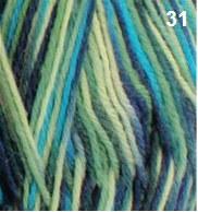 Countrywide Yarns - Happy Feet 4 Ply 31 - Forest Pond