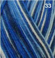 Countrywide Yarns - Happy Feet 4 Ply 33 - Blue Artic