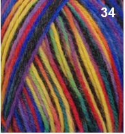 Countrywide Yarns - Happy Feet 4 Ply 34 - Clown