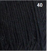 Countrywide Yarns - Happy Feet 4 Ply 40 - Jet Black