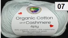 Countrywide Yarns - Organic Cotton and Cashmere 07 - Light Blue