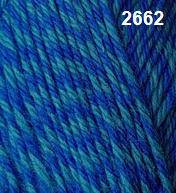 Countrywide Yarns - Windsor Marl 8 ply - Blues 2662