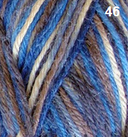 Countrywide Yarns - Windsor Print 8 ply - Blue Brown Grey 46