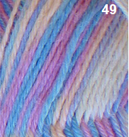 Countrywide Yarns - Windsor Print 8 ply - Dark Pastel Mix 49