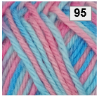 Countrywide Yarns - Windsor Print 8 ply - Pink Teal 95