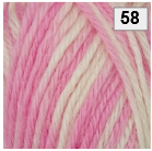 Countrywide Yarns - Windsor Print 8 ply - Pink White 58
