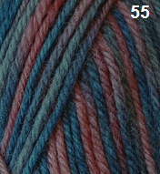 Countrywide Yarns - Windsor Print 8 ply - Red Orange Grey 55