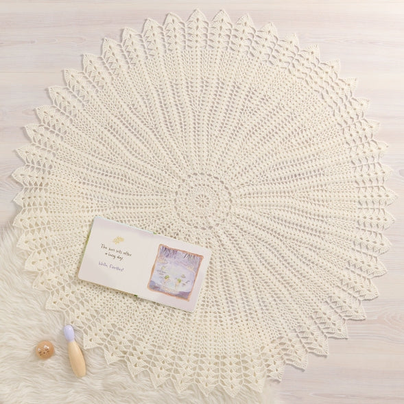 FREE Download - Leaflet - Crochet Circular Baby Shawl